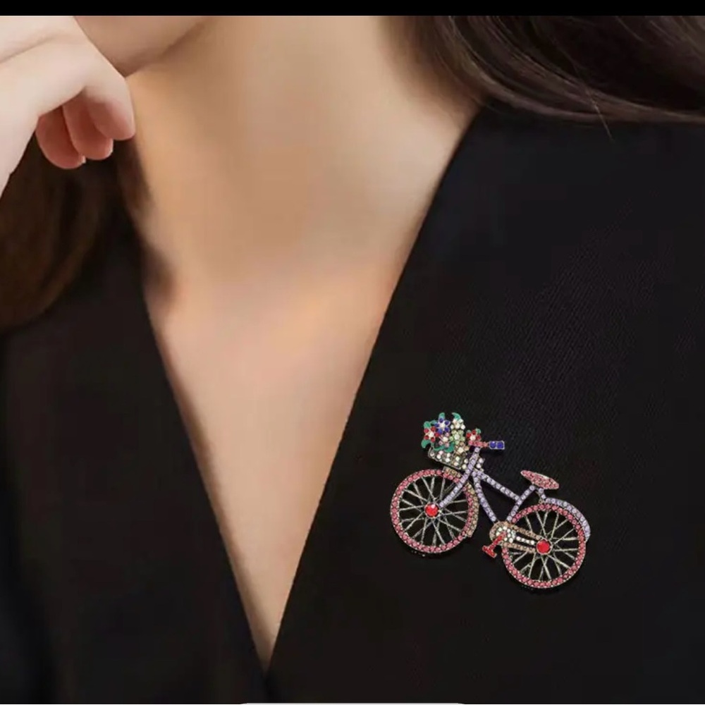 NWT Vintage chic bicycle brooch 🚴🚴❤️💙